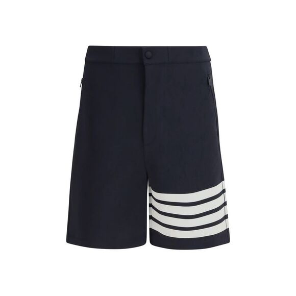 Thom Browne Blue Viscose Bermuda Men's Shorts